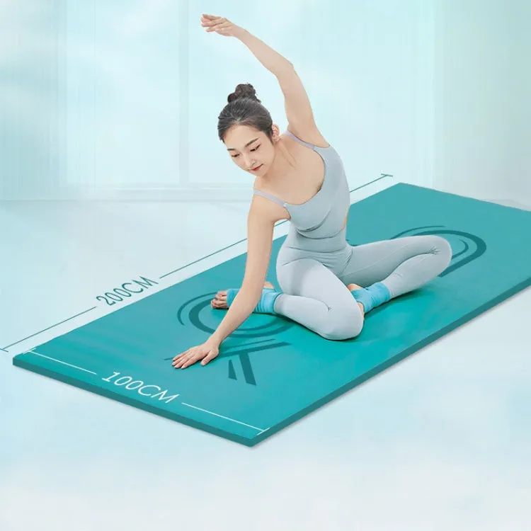 200x100x1.2cm High-rebound Training Non-slip Shock-absorbing Double TPE Thickened Yoga Mat(Mars Green)