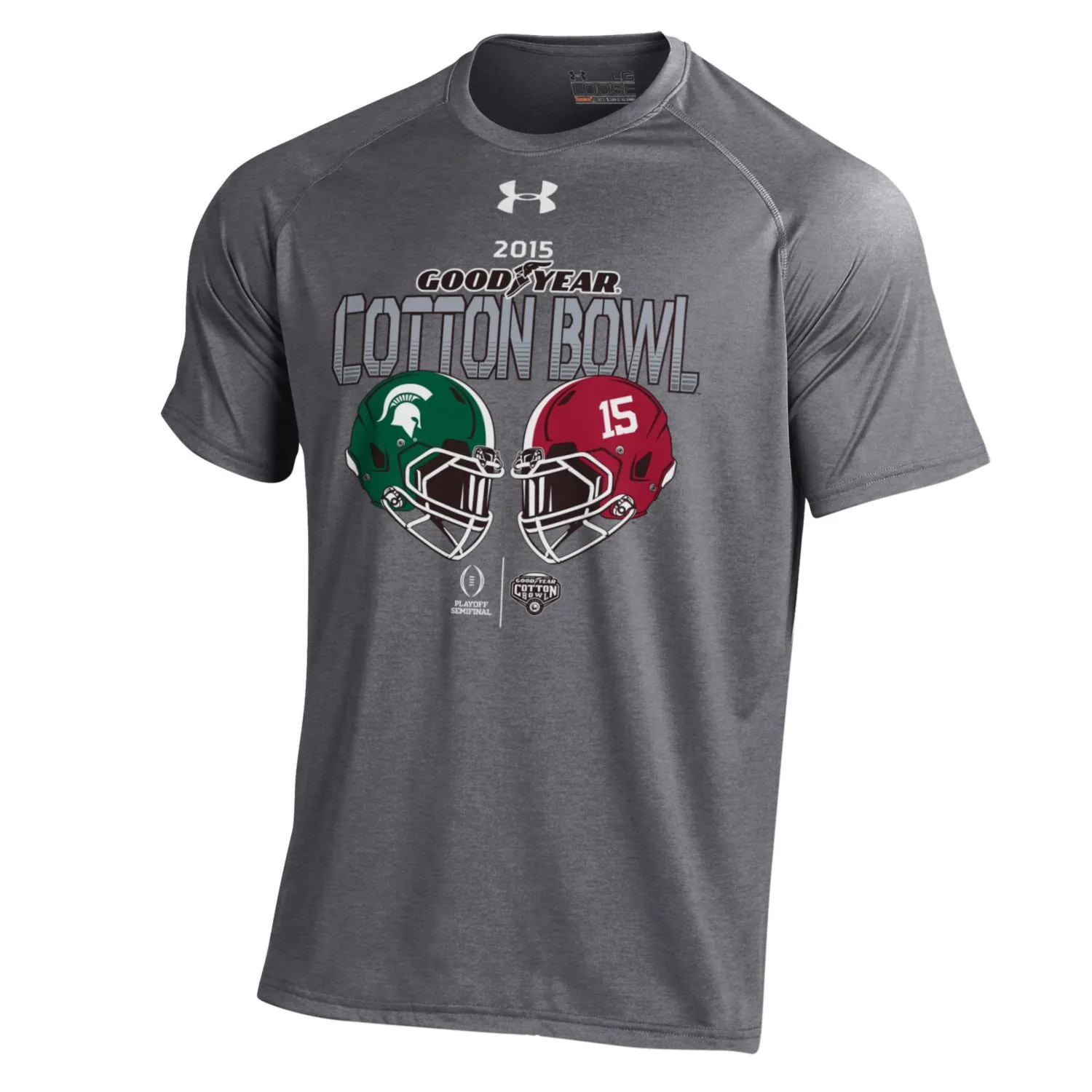 2015 Cotton Bowl Under Armour Michigan State Alabama Football Playoffs T-Shirt