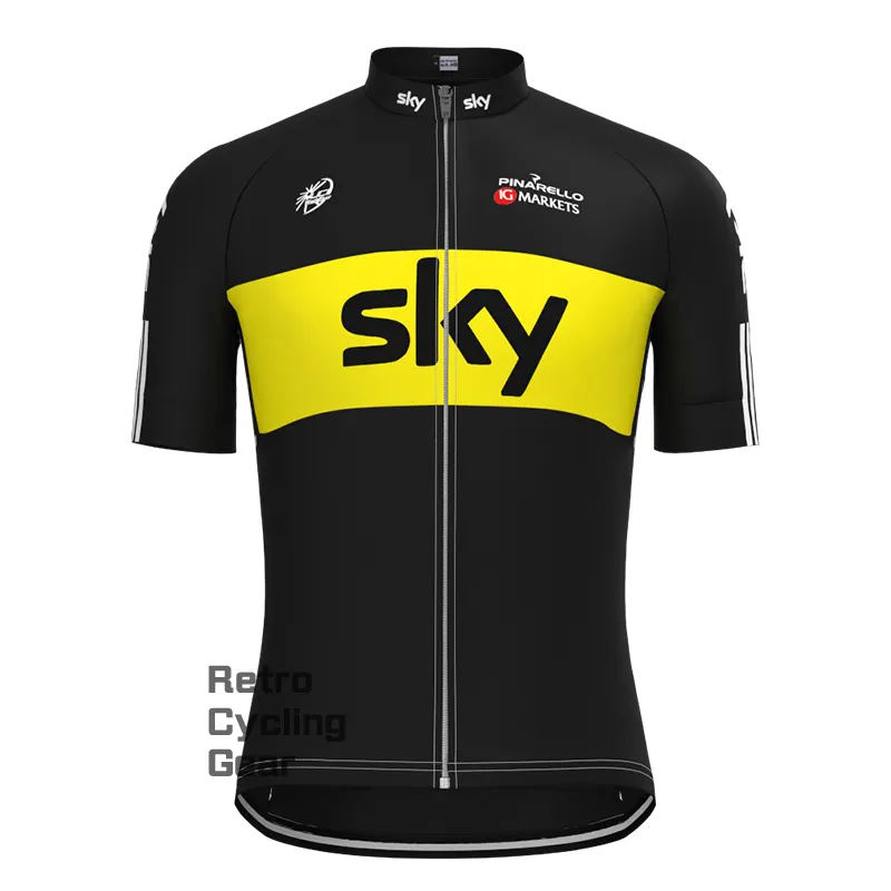 2015 sky Retro Short Sleeve Cycling Jersey