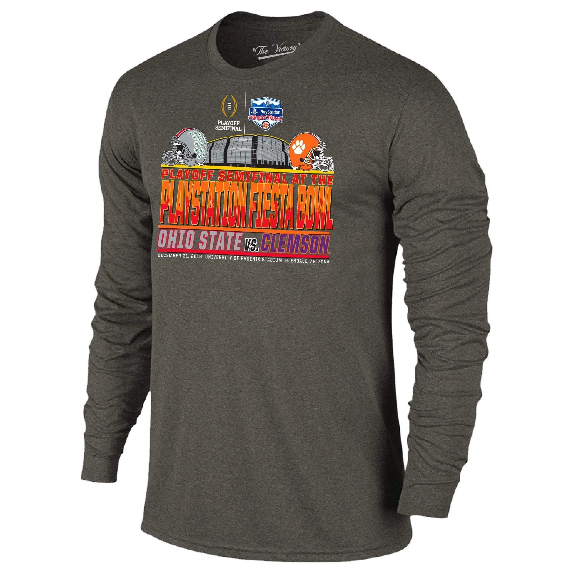 2016 Fiesta Bowl Clemson Ohio State College Football Playoff Stadium LS T-Shirt