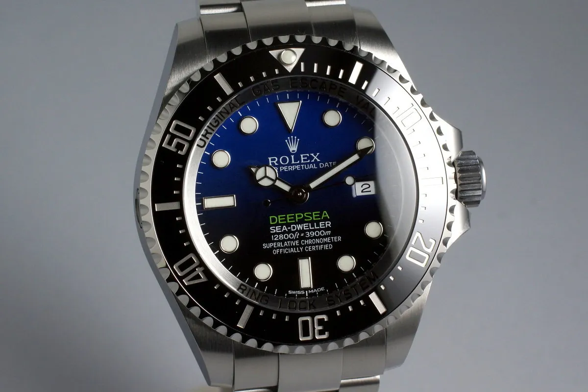 2016 Rolex Deep Sea Dweller 116660 with Box and Papers