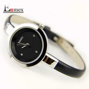 2017 festival Memorial Day gift Enmex women creative slim strap wristwatch  brief design elegance fashion quartz lady watches