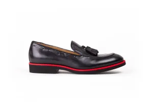 2017 Men's Black & Red Tassel Loafer