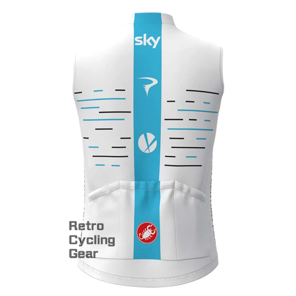 2017 white sky Retro Cycling Vest