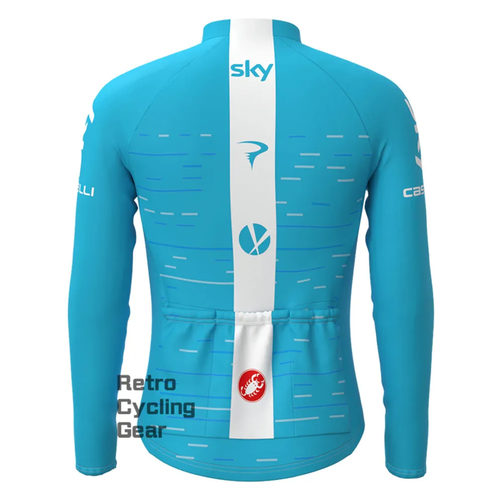 2018 blue sky Fleece Retro Long Cycling Kits