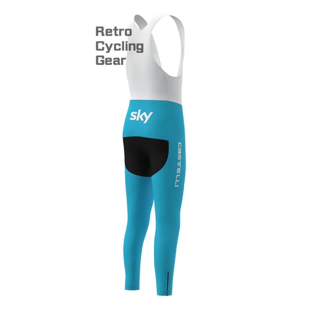 2018 blue sky Fleece Retro Long Cycling Kits