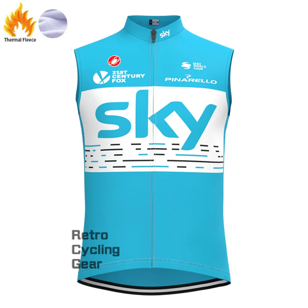 2018 blue sky Fleece Retro Long Cycling Kits