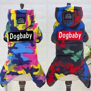 2019 Pet Dog Clothes Winter Warm Dog Windproof Coat Thicken Pet Clothing For Dogs Costume Jumpsuit Hoodies Jacket Pet Supplies