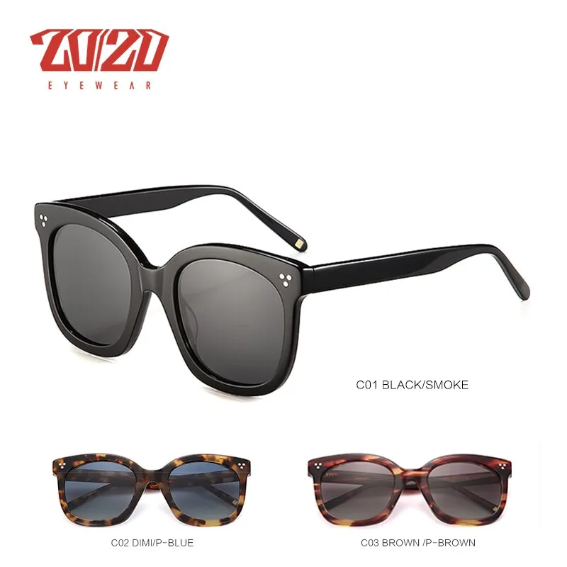 20/20 Classic Polarized Aectate Unisex Sunglasses At8048