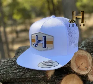 2020 Jobes Hats Trucker - All White Caramelo JH Patch (Limited Edition)