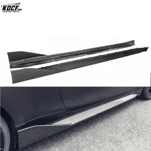 2021-22 G80 M3 G82 M4 Side Skirts M Performance style Carbon Fiber Side Skirts Rocker Panels For BMW G80 G82 Black Glossy Finish