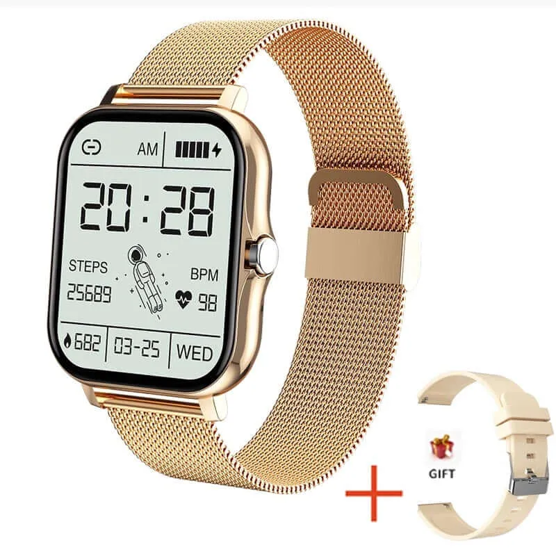 2021 New Women Smart watch Men 1.69" Color Screen Full touch Fitness Tracker Men Call Smart Clock Ladies For Android IOS BOX