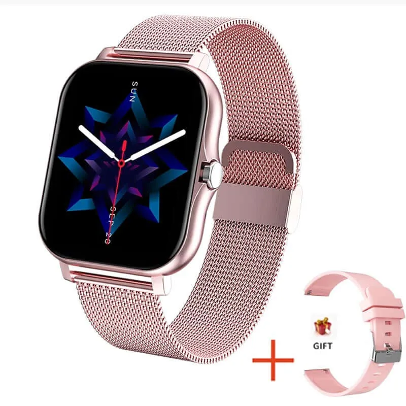 2021 New Women Smart watch Men 1.69" Color Screen Full touch Fitness Tracker Men Call Smart Clock Ladies For Android IOS BOX