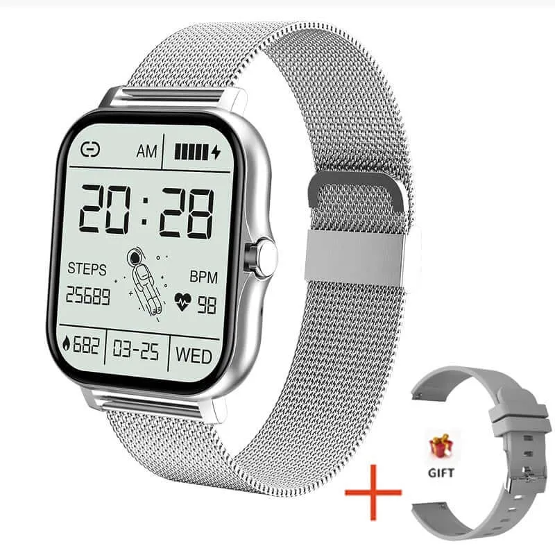 2021 New Women Smart watch Men 1.69" Color Screen Full touch Fitness Tracker Men Call Smart Clock Ladies For Android IOS BOX