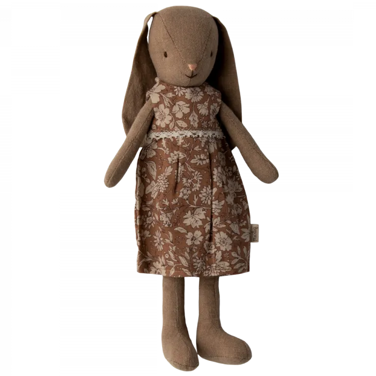 2023 Maileg Brown Bunny with Floral Dress