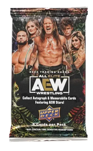 2023 Upper Deck All Elite Wrestling AEW Hobby Box 24 Packs per Box, 8 Cards per Pack