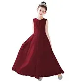 2024 Chiffon Flower Girl Dress for Weddings, First Communion, and Junior Bridesmaids