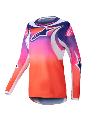 2025 Alpinestars Stella Womens Fluid Wurx Jersey Multicolor White