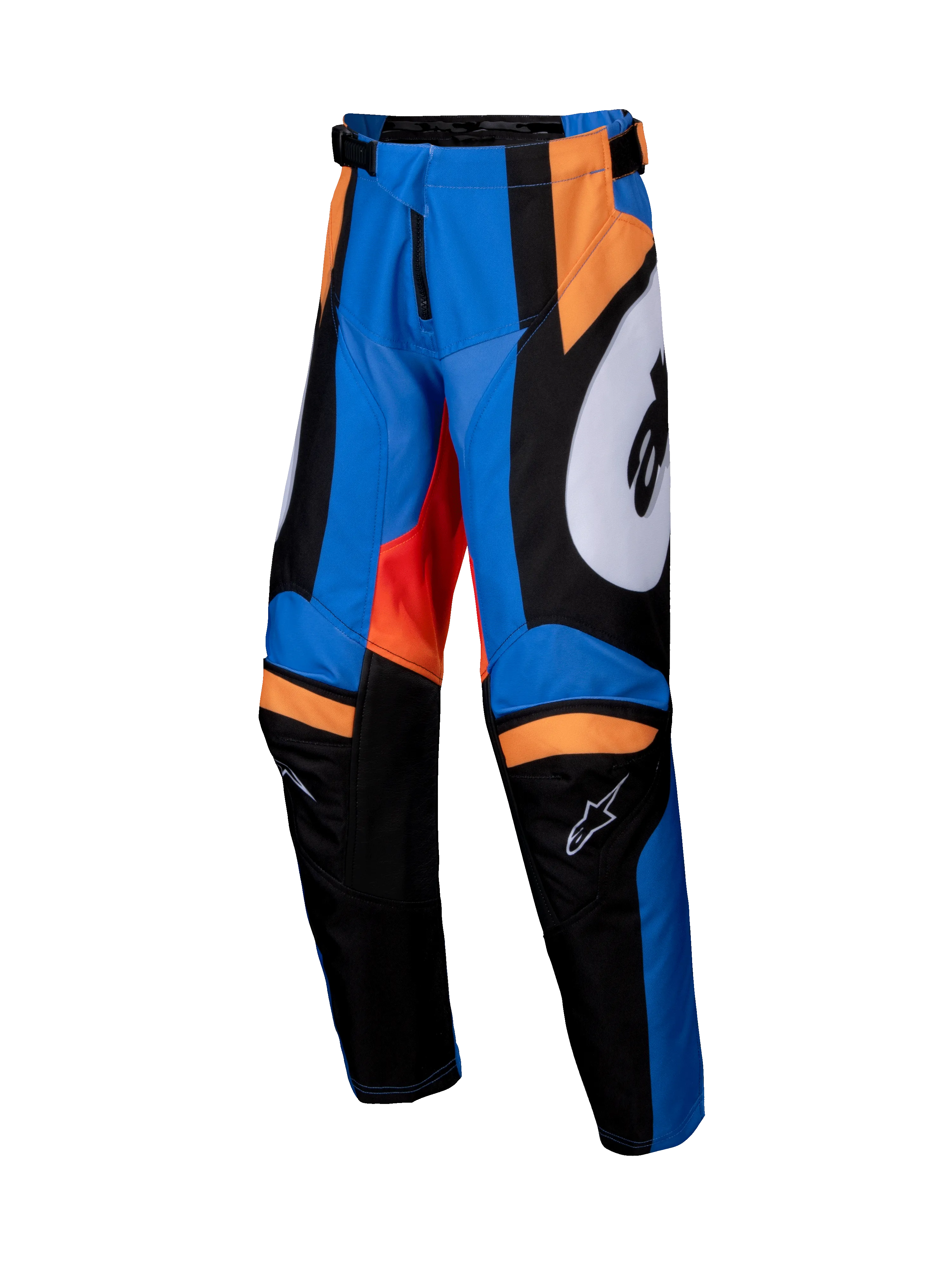 2025 Alpinestars Youth Racer Melt Pant Orange Blue