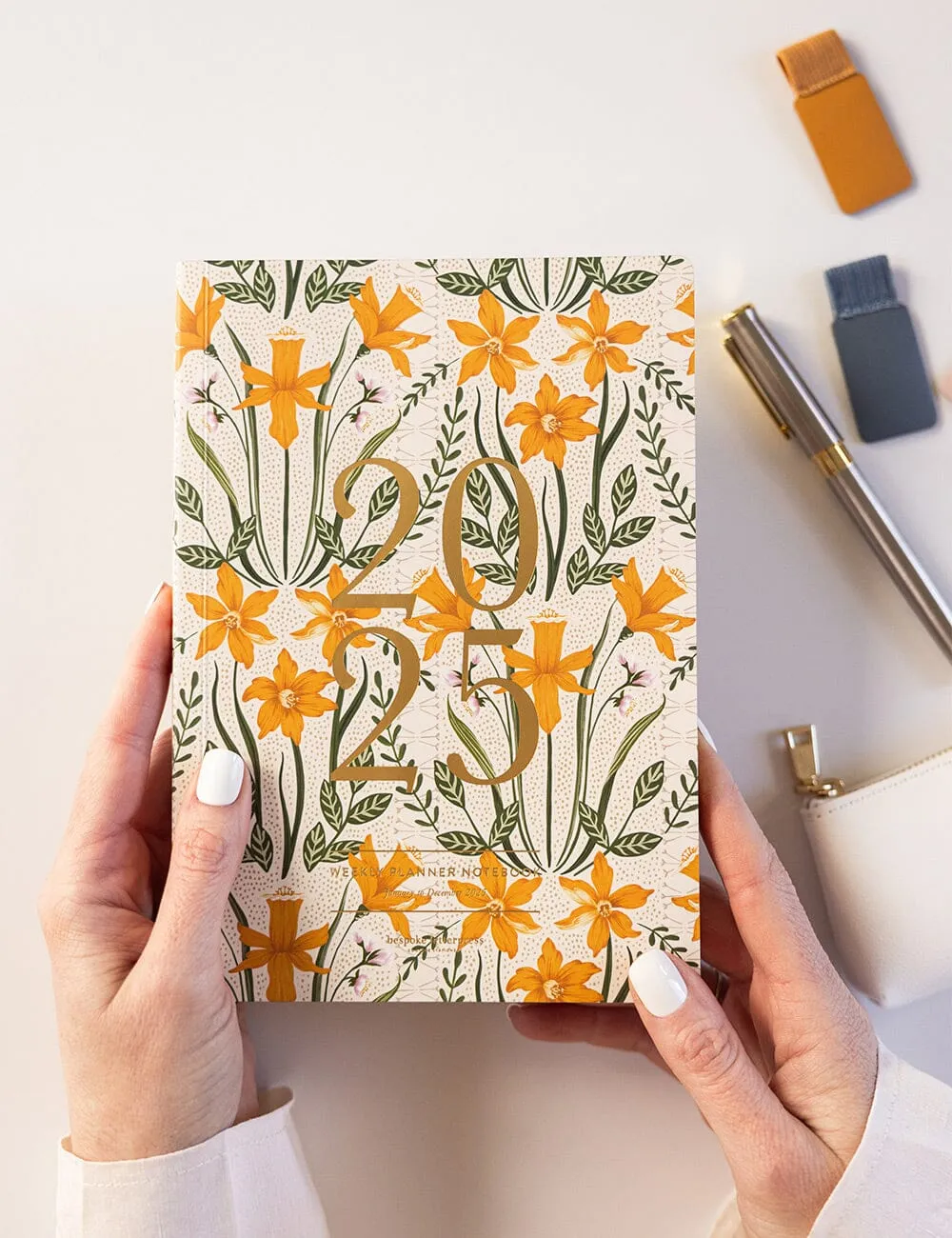 2025 Weekly Planner Notebook Daffodil