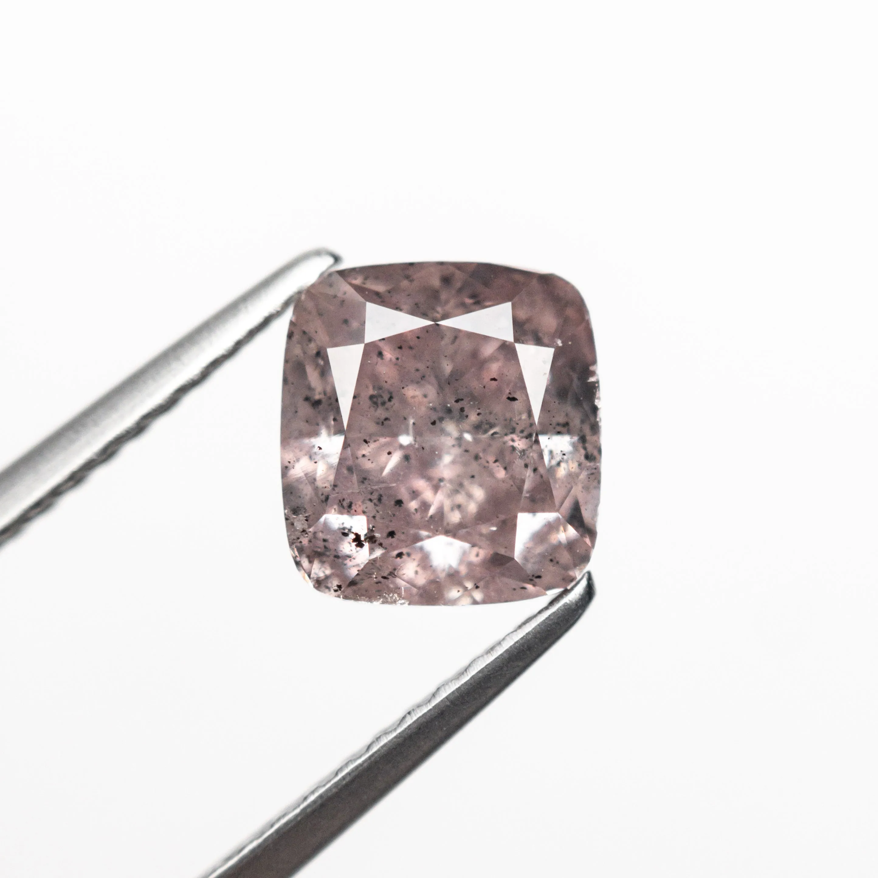 2.03ct 7.11x6.65x4.61mm GIA I2 Fancy Brownish Purplish Pink Cushion Brilliant 23911-01