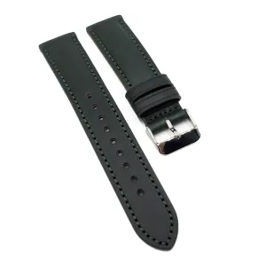 20mm Dark Green Bridle Leather Watch Strap