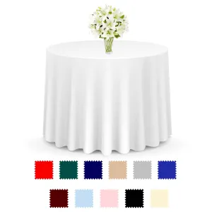 20pk Round Polyester Fabric Tablecloths by Lann's Linens