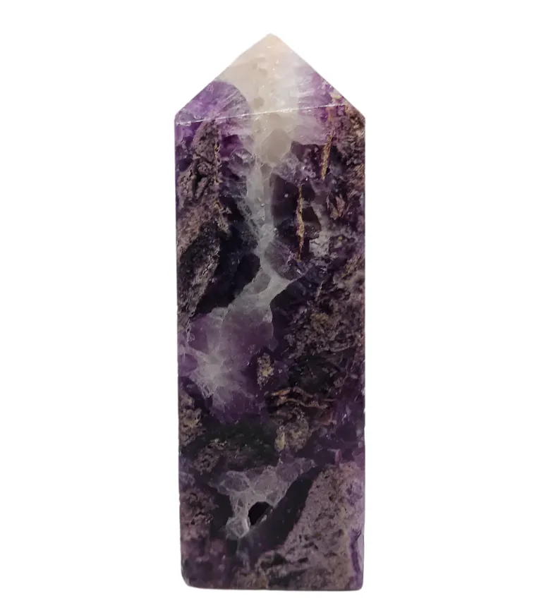 210G Purple Fluorite Crystal Tower