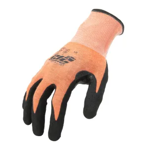 212 Performance AXA5-09-011 AX360 Seamless Foam Nitrile-dipped Cut Resistant Hi-Viz Gloves (EN Level E, ANSI A5), X-Large Orange