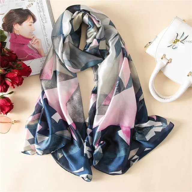 22 Designs, 100% Silk Scarf Wrap