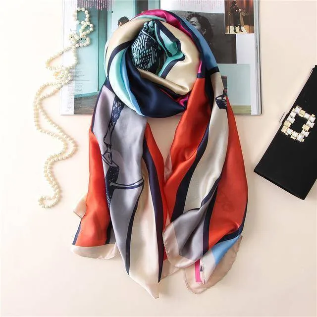 22 Designs, 100% Silk Scarf Wrap