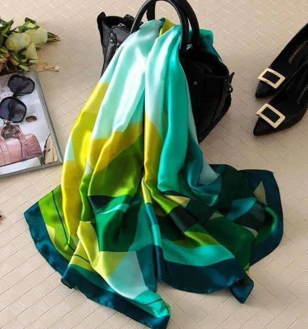 22 Designs, 100% Silk Scarf Wrap