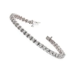 2.20-6.00 CT Round Cut Diamonds - Tennis Bracelet