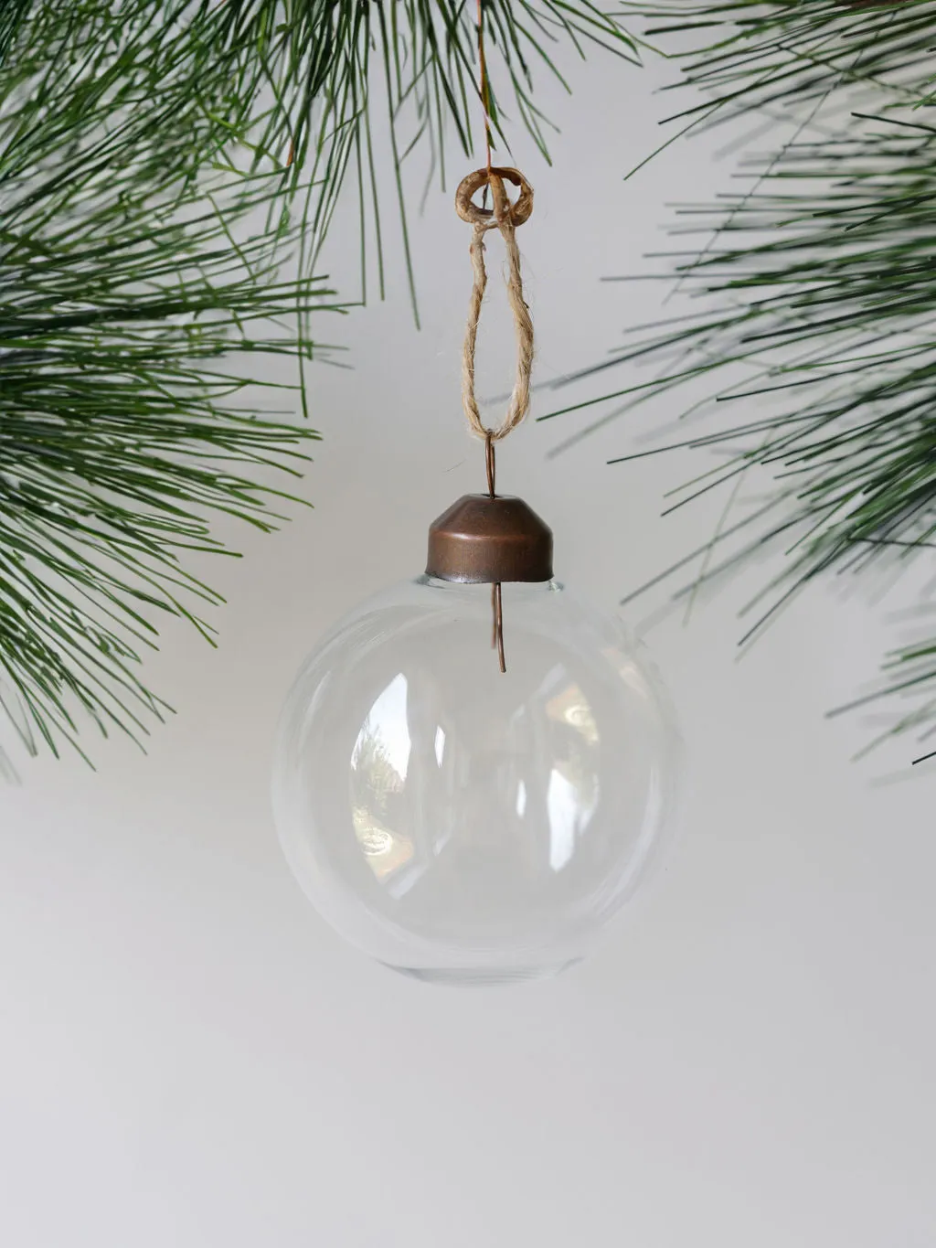 2.25" Clear Glass Ornament