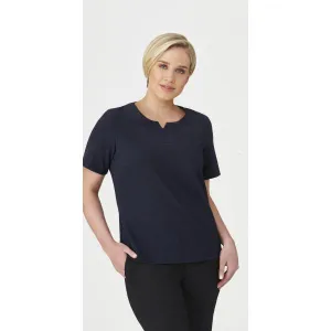 2299 Knit Woven Top from City Collection