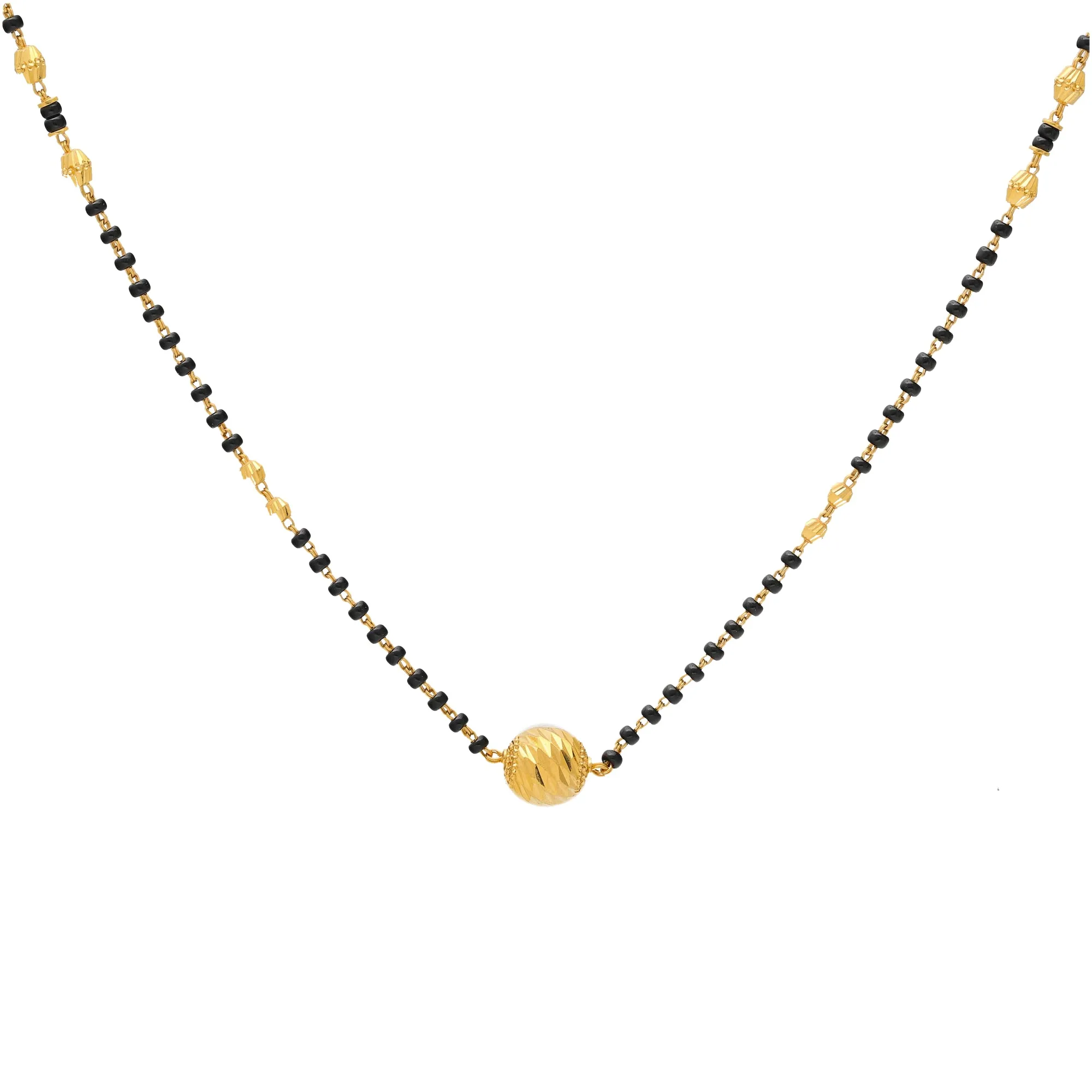 22K Yellow Gold 18 Inch Mangalsutra Chain (6.3gm)