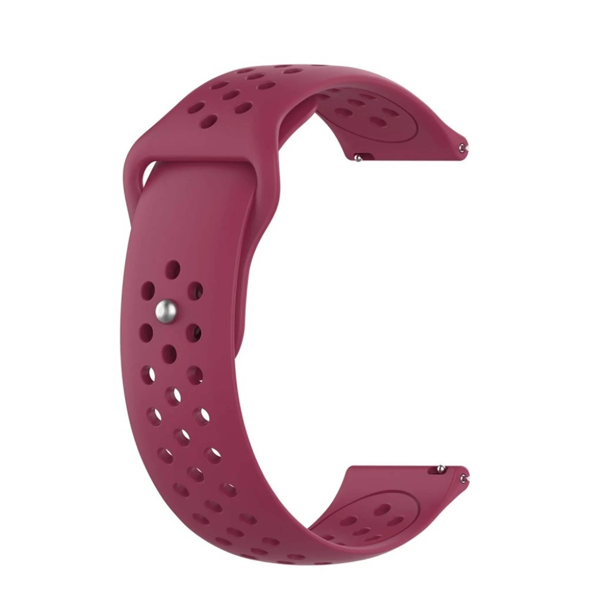 22mm Polar Vantage M silicone watch band - Wine Red