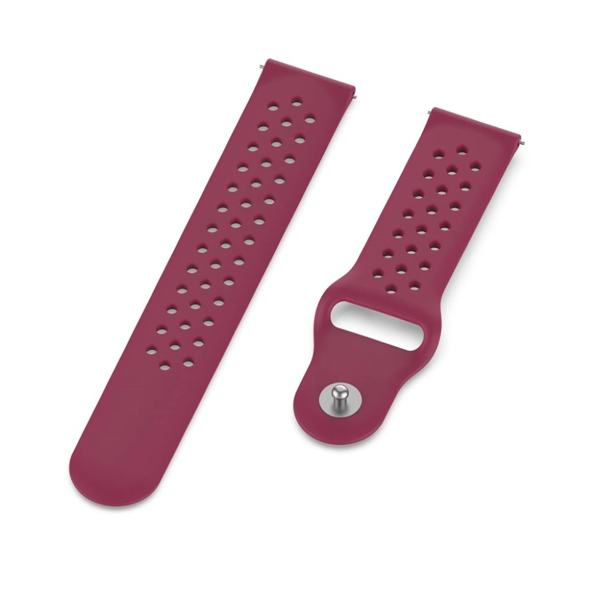 22mm Polar Vantage M silicone watch band - Wine Red