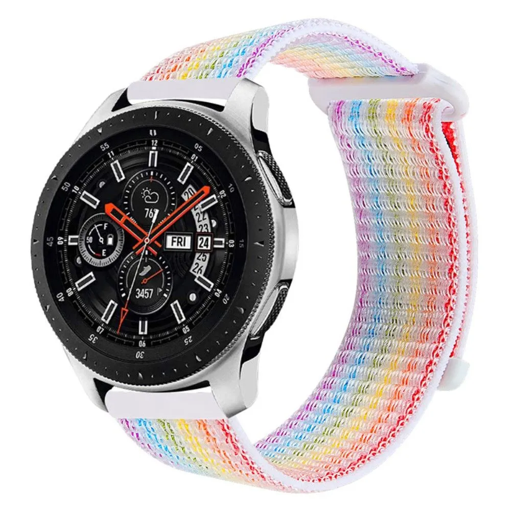 22mm Samsung Galaxy Watch 3 (45mm) / Watch (46mm) / Gear S3 nylon watch strap - Multi-color