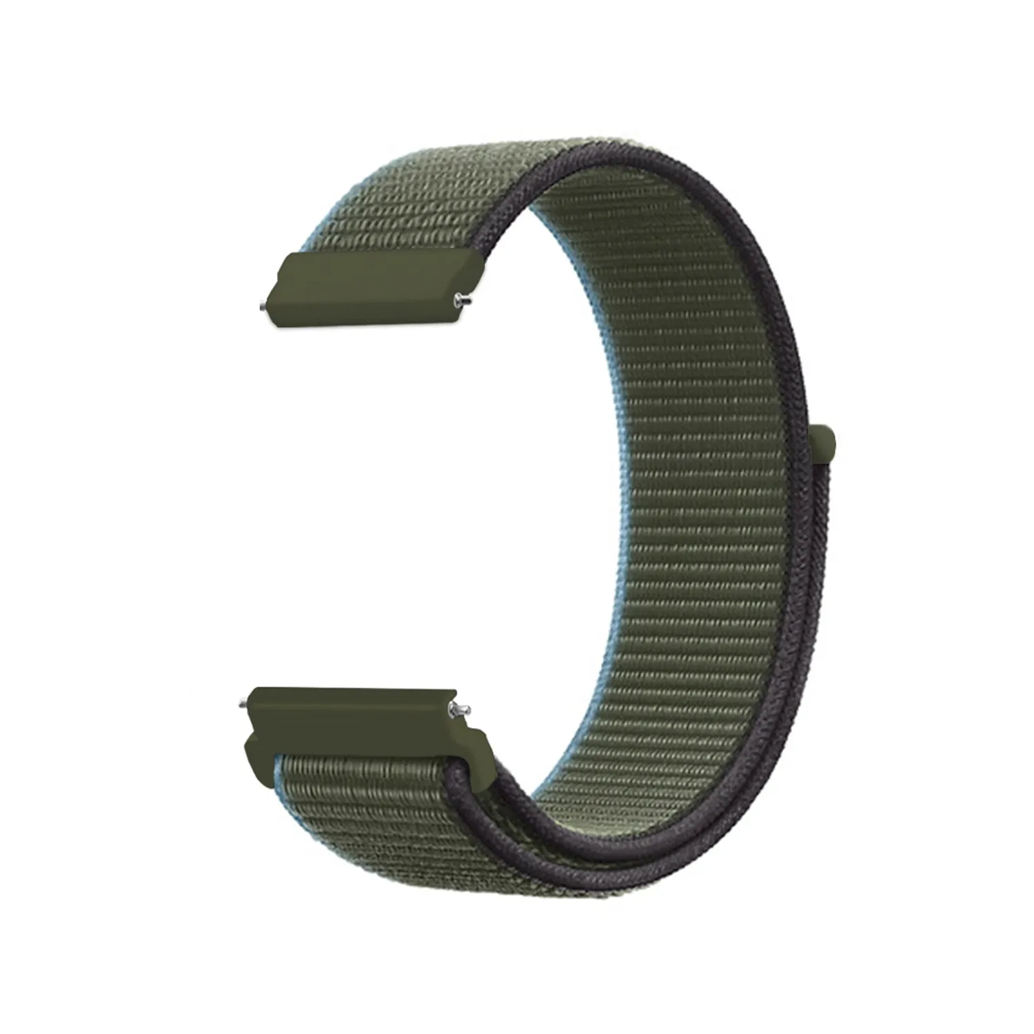 22mm SmartWatch Sport Loop Nylon Bands Charcoal