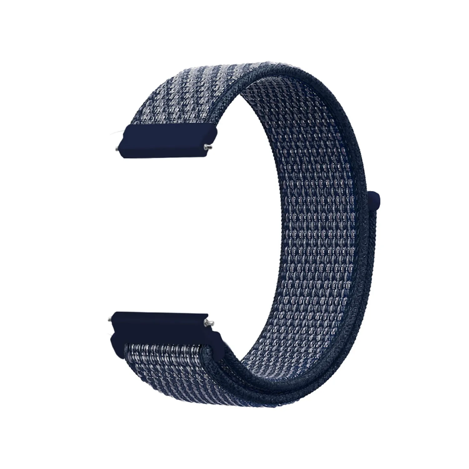 22mm SmartWatch Sport Loop Nylon Bands Charcoal