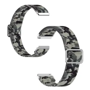 22mm Universal cool pattern watch band - Camouflage Grey