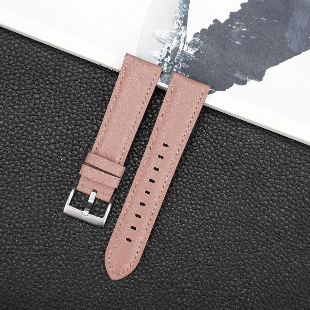 22mm Universal cowhide leather watch strap - Pink