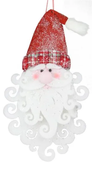 22" Foam/Fabric Santa Head Ornament