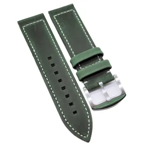 23mm Green Matte Calf Leather Watch Strap For Zenith