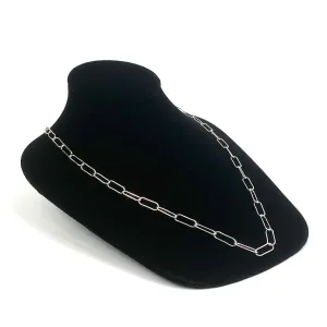 24” 5mm Sterling Silver Elongated Chain, Sku: SM768LC-24