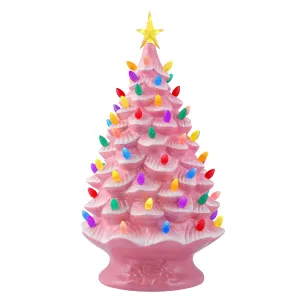 24 in. Nostalgic Ceramic Tree - Pink