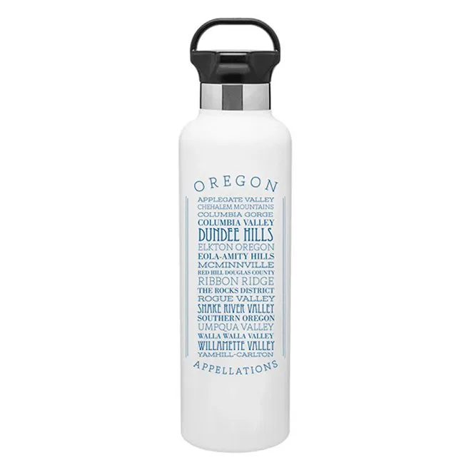 24 Oz. Stainless Insulated Gear Water Bottle Printed with a Customizable APPELLATIONS Design