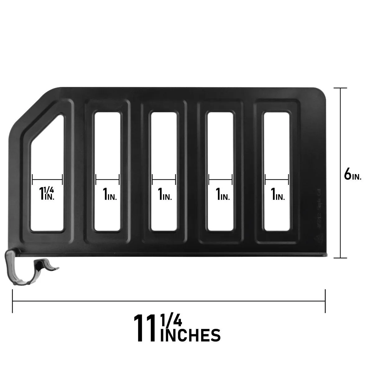 24 PACK - Simple Cell Shelf / Closet Separator w/ Snap on Clip 12 x 6 Inch