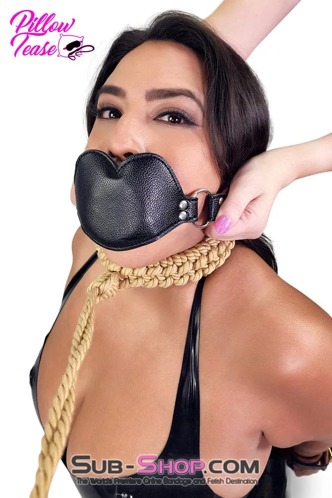 2416M      Addick-tive Black Padded Panel Penis Gag